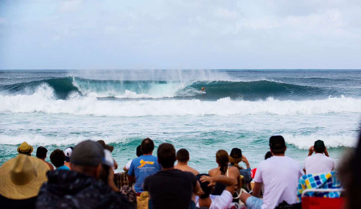Mick Fanning of Australia (pictured) winning his Round 1 heat at the Billabong Pipe Masters at Pipeline, Oahu, Hawaii on Thursday December 10, 2015. Photo: <a href=\"https://www.worldsurfleague.com/\">WSL</a>/<a href=\"https://www.instagram.com/kirstinscholtz/\">Scholtz</a>