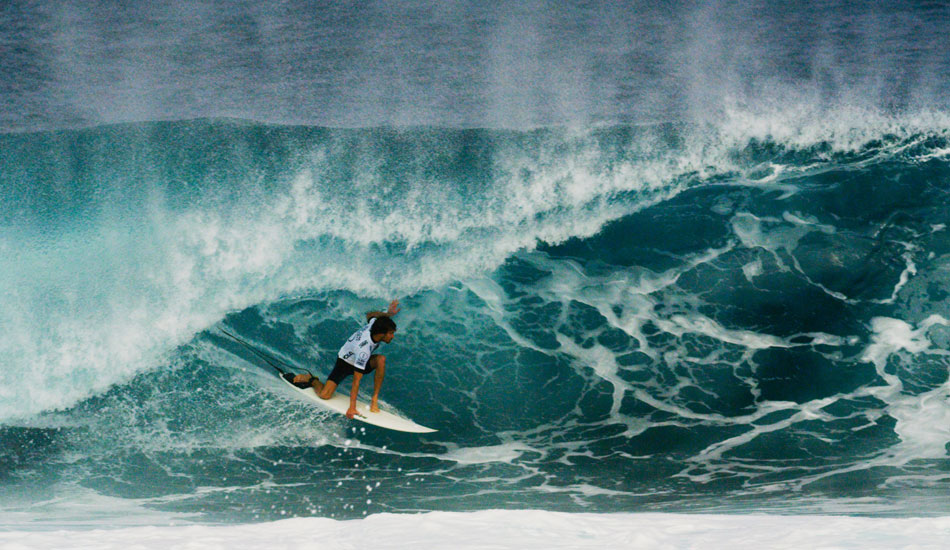 Hank Gaskell drop knee. Photo: Christie