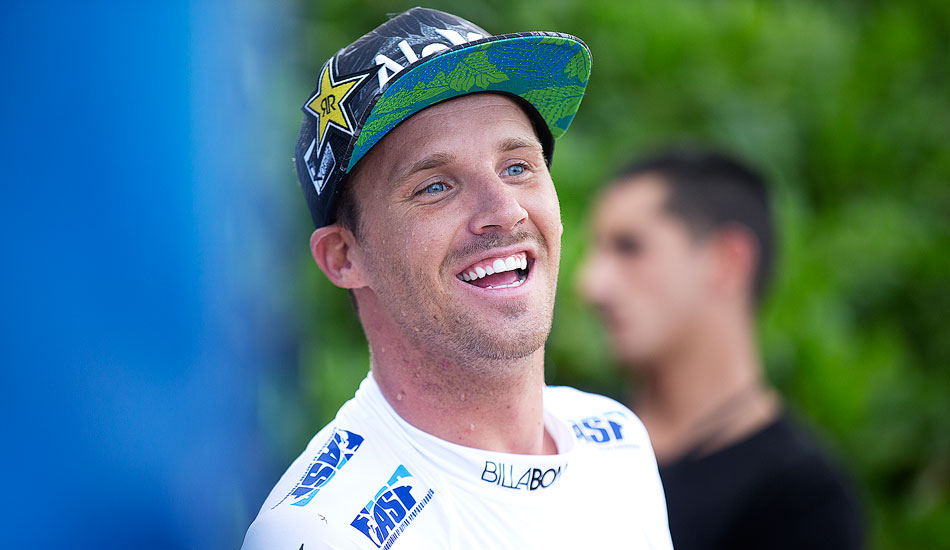 Mitch Crews, all smiles at perfect Pipe. Photo: <a href=\"https://mattdunbar.com.au\">Matt Dunbar</a>