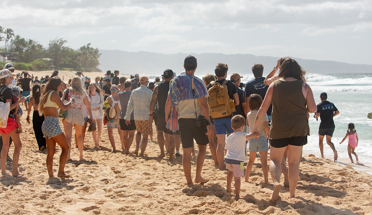 Plenty going on for the gawkers. 