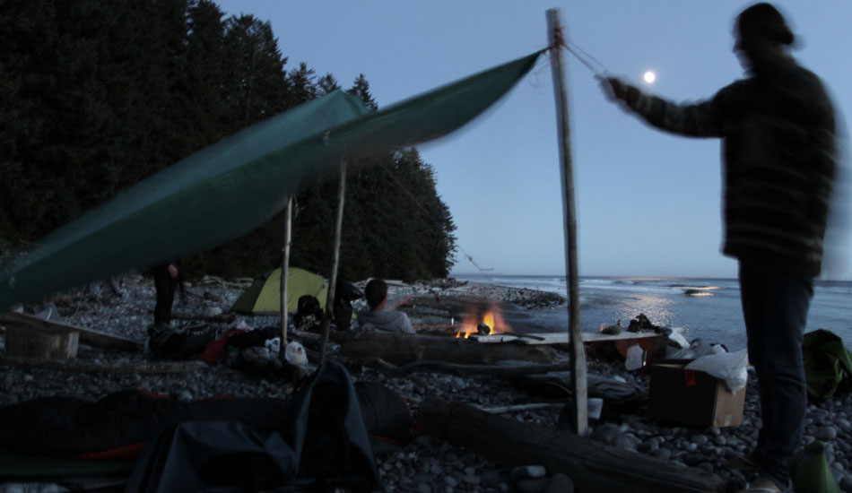 Camping is the way to go. Some of our best waves are boat or long long hike access only which makes camping overnight a necessity. Photo: <a href=\"https://www.adamdewolfe.com/Intro.html\" target=_blank>Adam Dewolfe.</a>