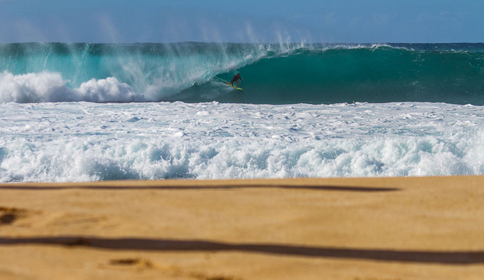 Off in the distance this guy is catching a sick barrel! Photo: <a href=\"https://500px.com/DougFalterPhotography\">Doug Falter</a>