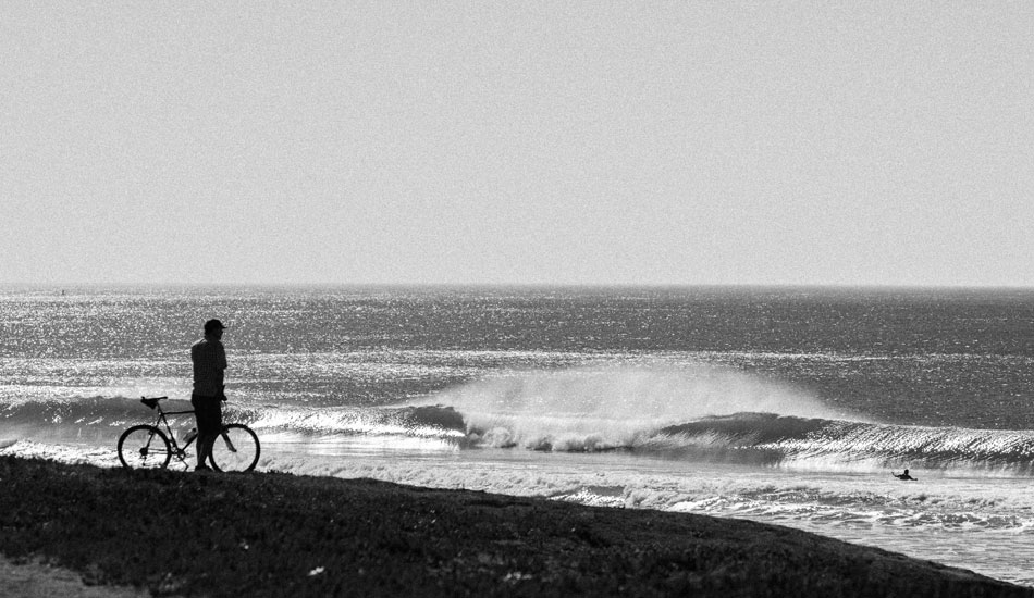 Screaming offshore winds and an empty a-frame beach break.. You couldn\'t ask for much more than that. Photo: <a href=\"https://www.dylangordon.com/\" target=_blank>Dylan Gordon</a>