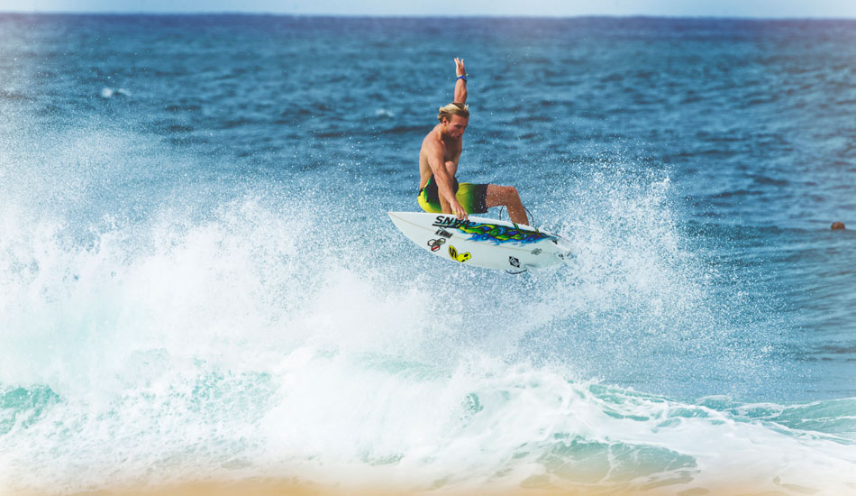 Tanner Gudauskas doings what he does best.. with classic Gudauskas style. Rockys Point December 2012. Photo: <a href=\"https://www.dylangordon.com/\" target=_blank>Dylan Gordon</a>