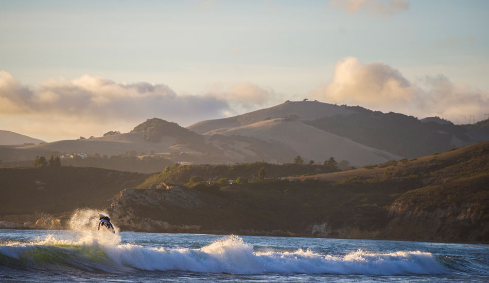 This is Sepp Bruhwiler macking a solid air on the Central Coast of California. November 2012. Photo: <a href=\"https://www.dylangordon.com/\" target=_blank>Dylan Gordon</a>