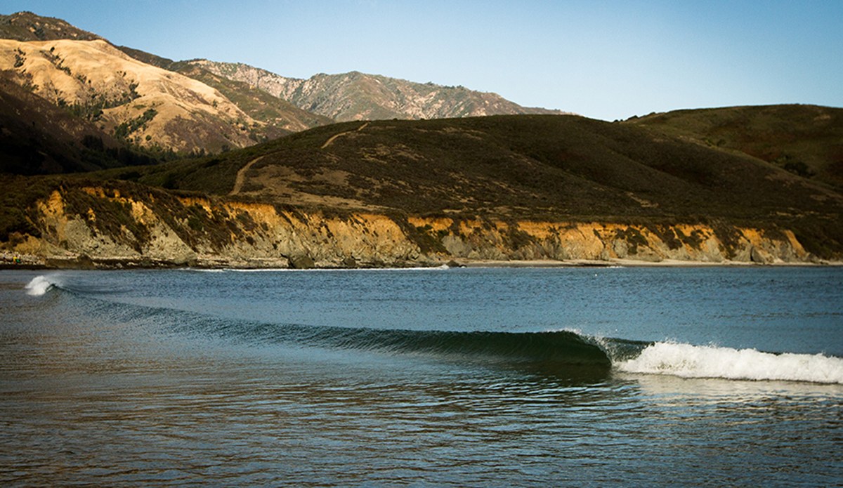 Despite this waves machine like perfection, it was sadly only a few inches high. Big Sur, California on a perfect fall afternoon. Photo: <a href=\"https://www.kevinjara.com/\">Kevin Jara</a>