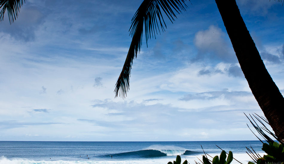 It’s nearly impossible to nail a lineup on days like this on the North Shore. This Off-The_Wall gem went unridden and I couldn’t be happier about it. Photo: <a href=\"https://markmcinnis.com/\">Mark McInnis</a>