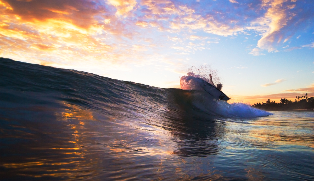 Los Angeles surfer Matt Hoffman on a beautiful winter evening in California. Photo: <a href=\"https://www.maxxbuchanan.com/\">Maxx Buchanan</a>