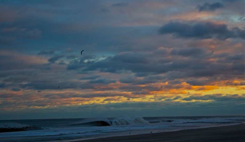 A nice barrel at sunset on a cold winter day in my hometown. These are days that I truly love with all my heart. Hot chocolate and cold barrels. Lovely! Photo: <a href=\"https://shcoleman4.wix.com/wwwstevecolemanphotocom\">Steve Coleman</a>