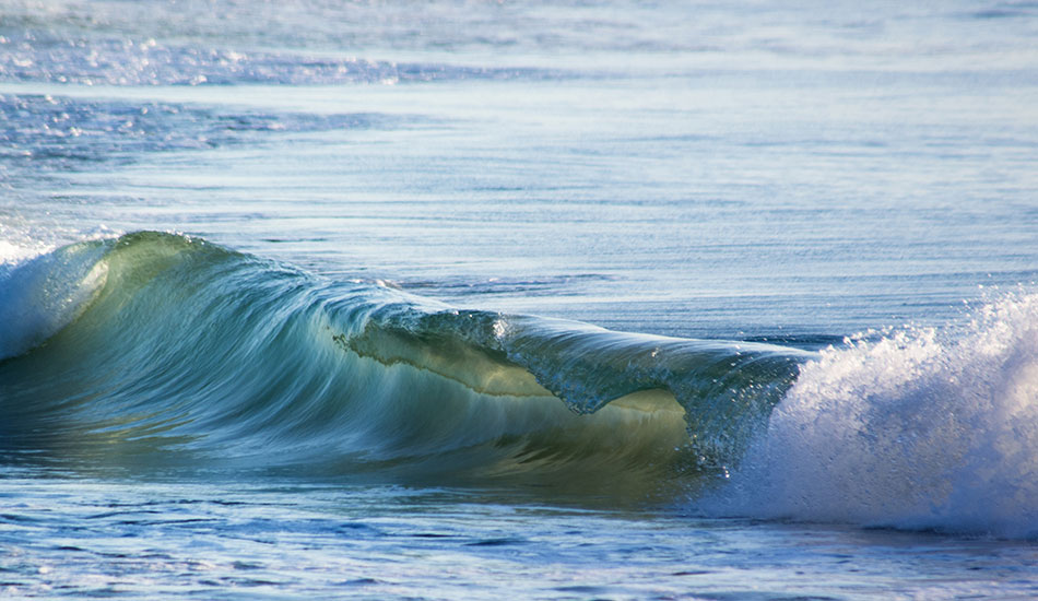 This little beast comes rolling in on a perfectly lit sunrise at Wallabi Point. Photo: <a href=\"https://www.twhyphotography.com\">Tyhe Reading</a>