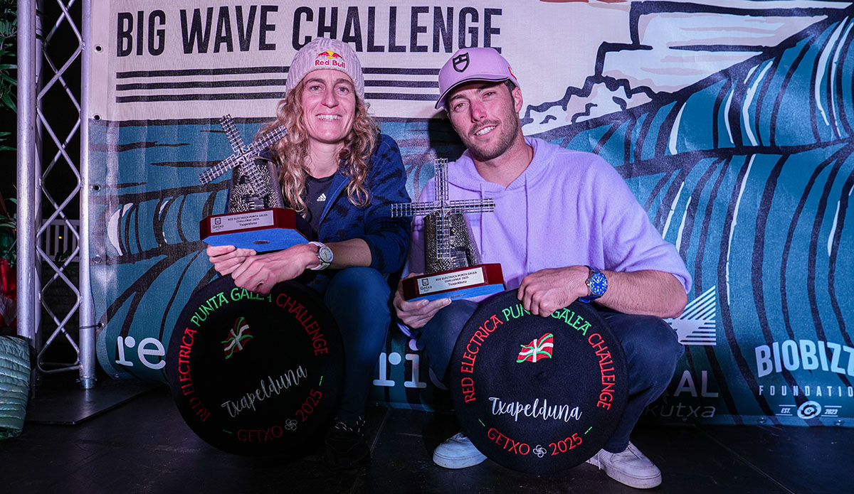 Justine Dupont and Clement Roseyro with the spoils. Photos courtesy Punta Galea