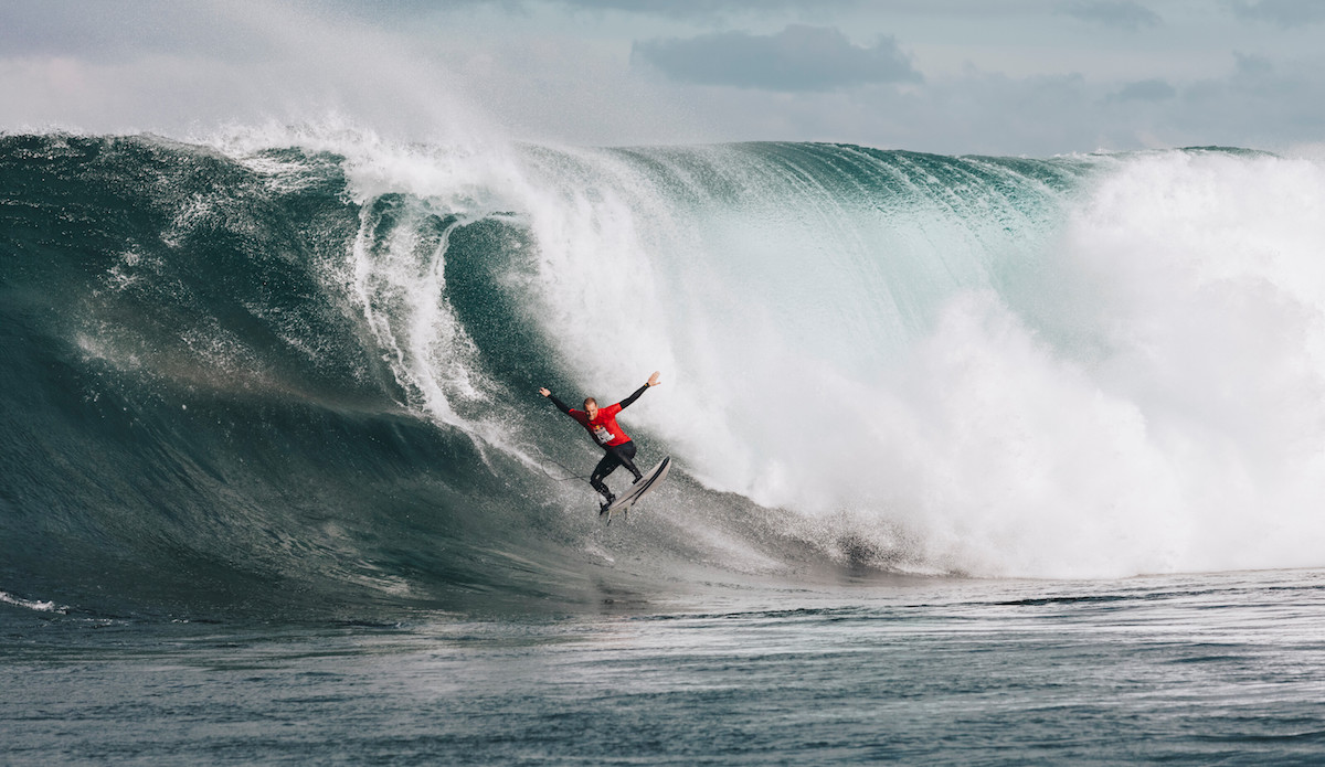 Michael Brennan looking then leaping. Photo: Andrew Chisholm/Red Bull Content Pool
