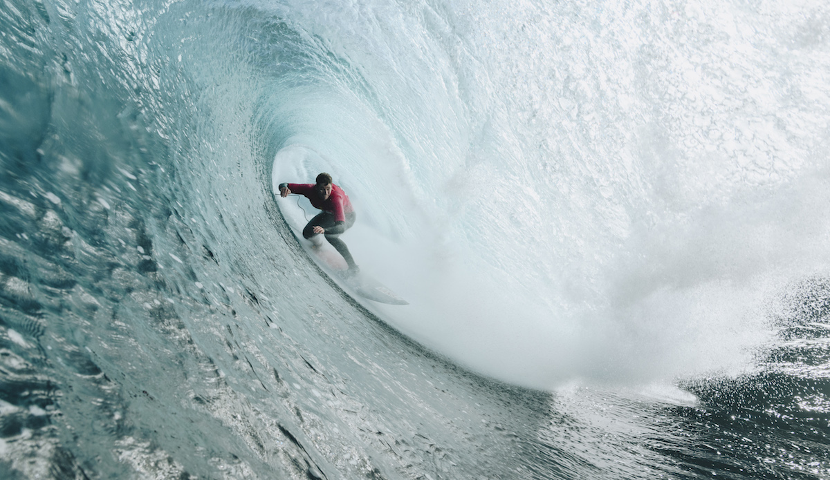 Nathan Florence in a deep cavern. Photo: Stu Gibson/Red Bull Content Pool
