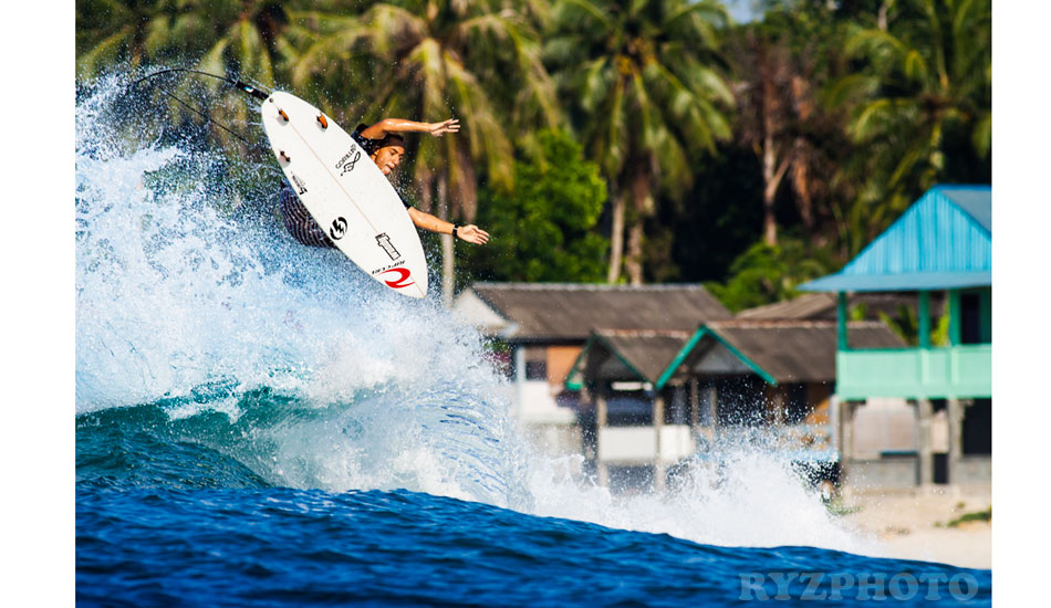 Elliot Paerata Reid in Nias. Photo: <a href=\"https://www.ryzphoto.com\">Ryan Williams</a>