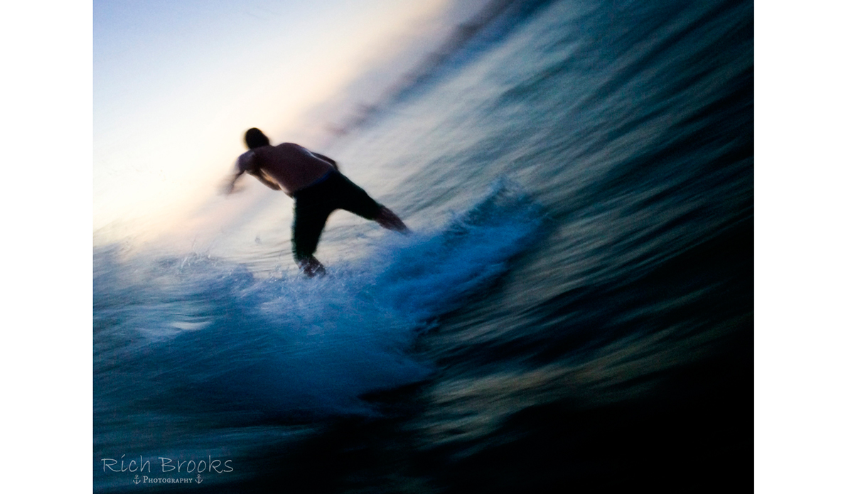 Alex Wood chasing after that last little bit of daylight. Photo: <a href=\"https://richbrooksphotography.squarespace.com/\">Rich Brooks</a>