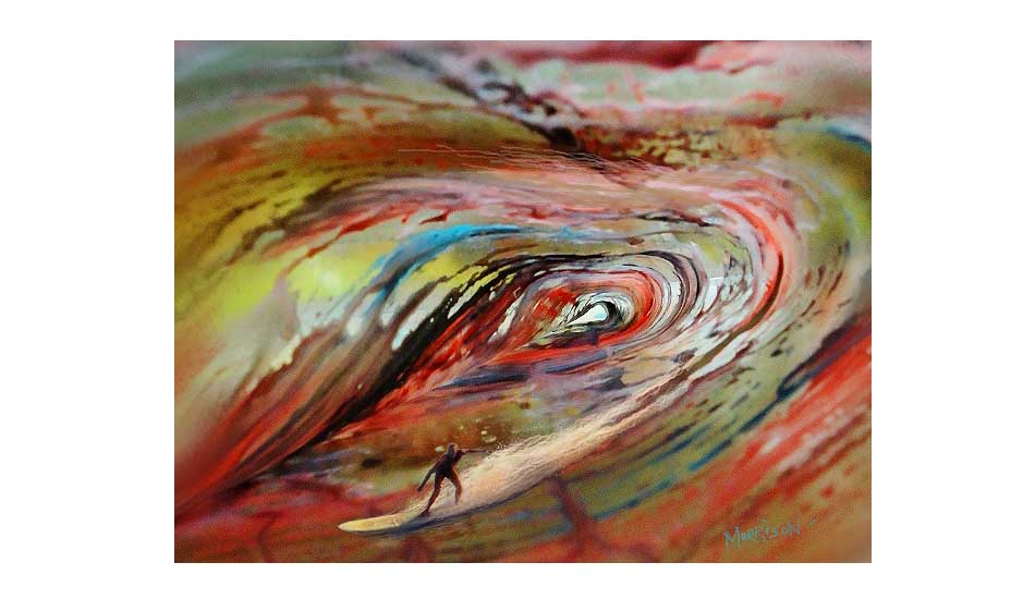 Barrel Dodge. Photo: <a href=\"https://www.envirosurfartseries.com\" target=_blank>Richard Morrison</a>