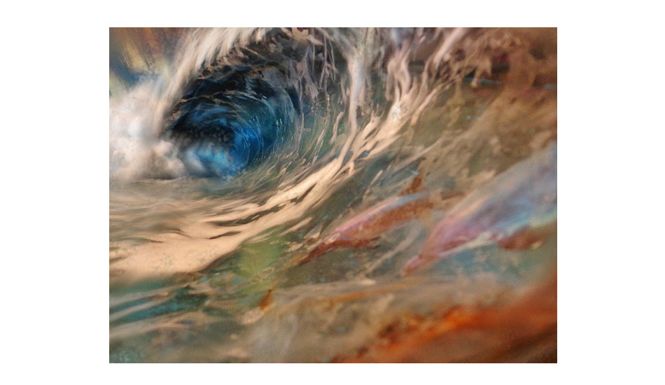 Dolphins Left. Photo: <a href=\"https://www.envirosurfartseries.com\" target=_blank>Richard Morrison</a>