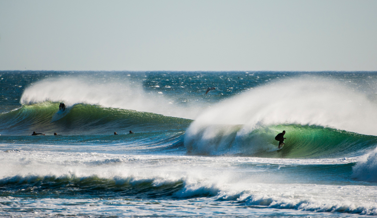 Does your beach break look like this? Cecil Page, getting it. Photo: <a href=\"https://www.rickyjlesser.com/\"> Ricky Lesser</a>