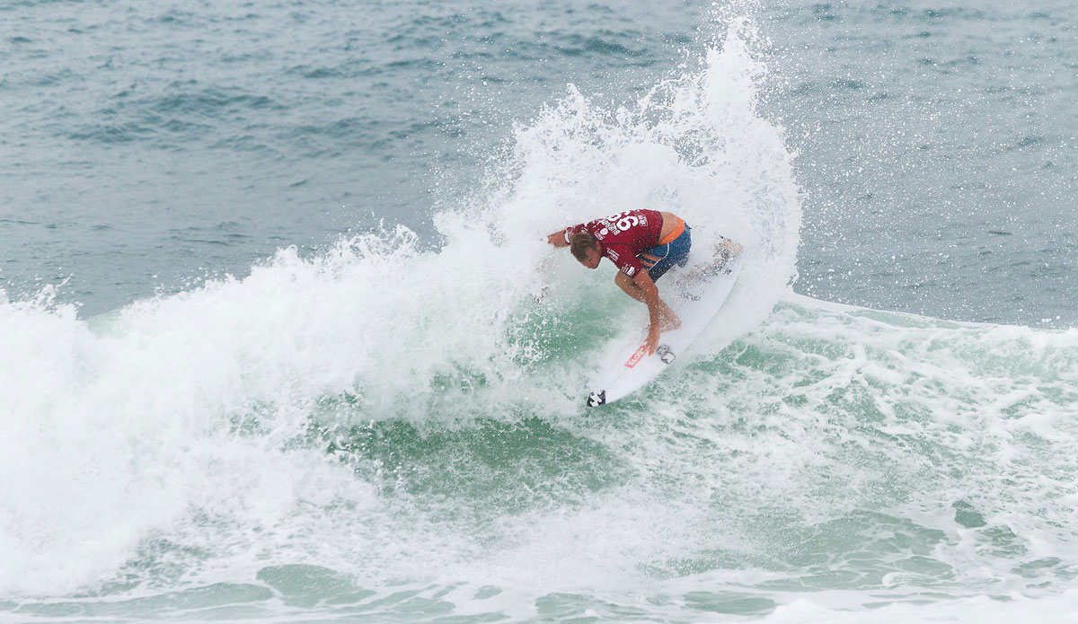 Taj Burrow of Busselton, Western Taj Taj Burrow winning his Round 2 heat at the Oi Rio Pro in Barra De Tijuca, Rio, Brazil.  Photo: <a href=\"https://www.worldsurfleague.com/\">WSL</a> / <a href=\"https://instagram.com/danielsmorigo/\">Smorigo</a>