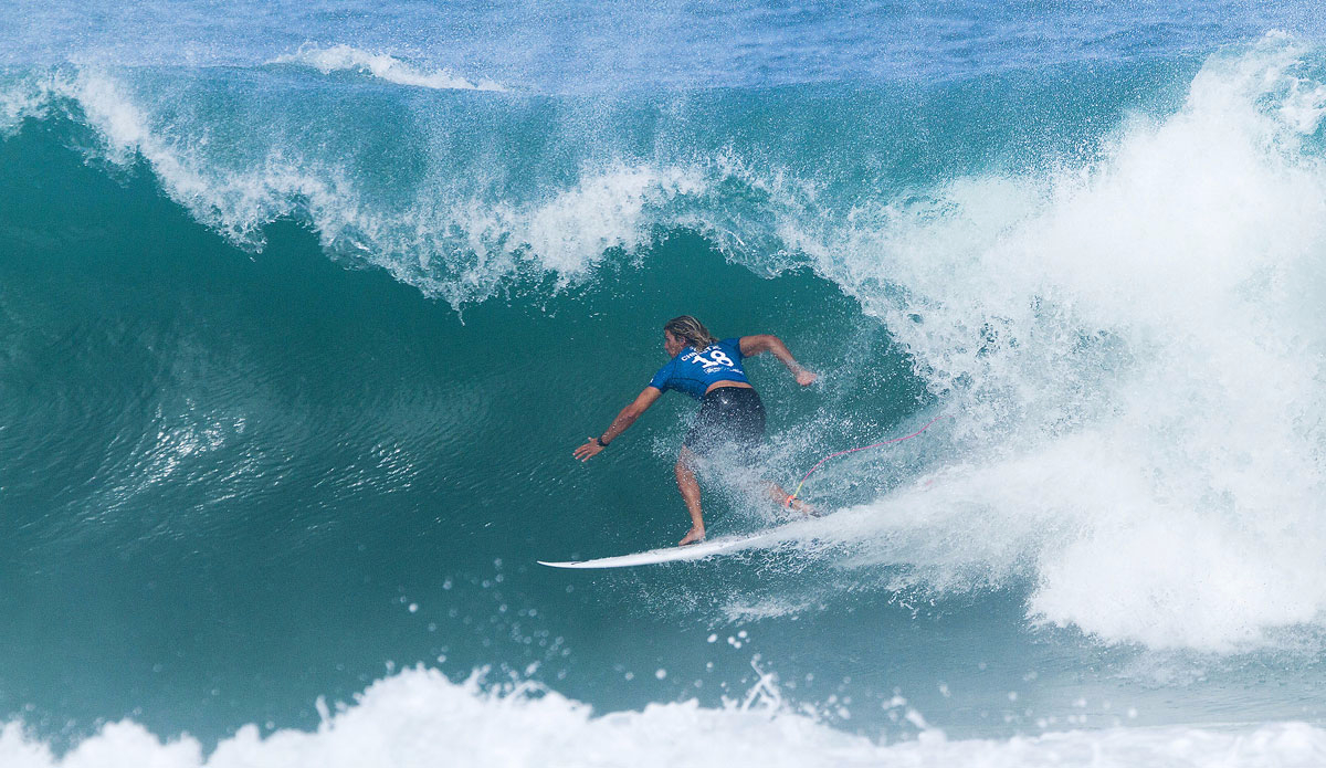 Ricardo Christie of Mahia, New Zealand (pictured) winning his Round 2 heat at the Oi Rio Pro. Photo: <a href=\"https://www.worldsurfleague.com/\">WSL</a> / <a href=\"https://instagram.com/danielsmorigo/\">Smorigo</a>