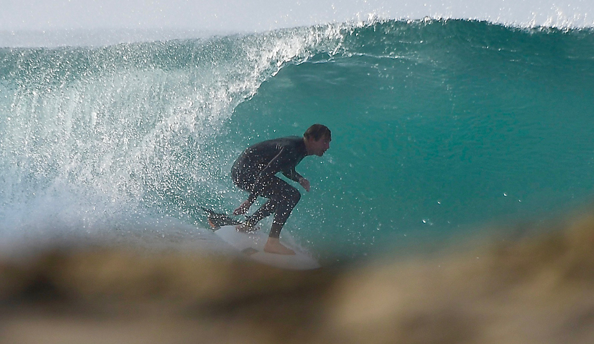 Spence Pirdy tucked in. Photo: Robb Wilson 