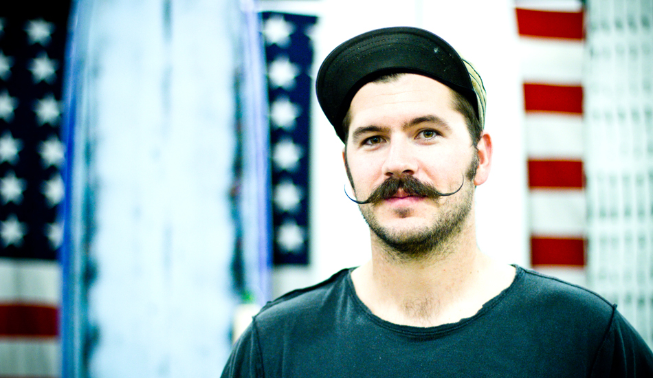 Mason Dyer. Surfboard shaper, portrait of Americana 2011. Image: <a href=\"https://www.kevinroche.com/\" target=\"_blank\">Roche</a>