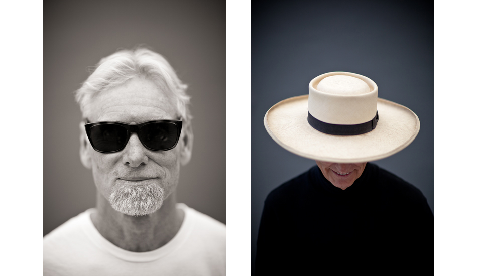 Portraits from Sacred Craft 2010. Two influential surfboard designers. (L) Gary McNabb of Nectar Surfboards (R) Carl Eckstrom. Image: <a href=\"https://www.kevinroche.com/\" target=\"_blank\">Roche</a>