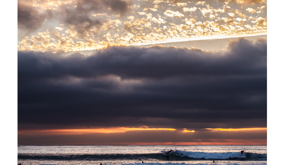 It\'s hard to tell which is better sometimes–San Diego\'s surfing or its sunsets. Photo: <a href=\"https://www.surfingeye.com/\" target=_blank>Ronald Hons</a>.