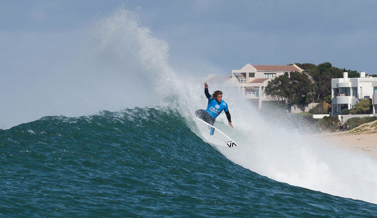Ricardo Christie of New Zealand (pictured) finished equal 25th after placing second in his Round 2 heat at the JBay Open on Monday July 13, 2015.   Photo: <a href=\"https://www.worldsurfleague.com/\">WSL</a>/<a href=\"https://instagram.com/kc80\">Cestari</a>