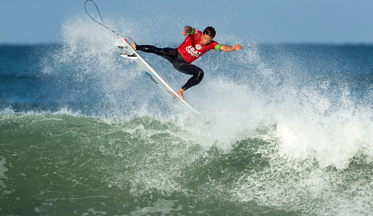 Julian Wilson of Australia (pictured) winning his Round 3 heat at the JBay Open to advance into Round 4 on Monday July 13, 2015. Photo: <a href=\"https://www.worldsurfleague.com/\">WSL</a>/<a href=\"https://instagram.com/kc80\">Cestari</a>
