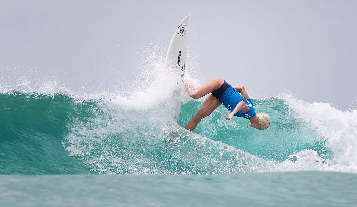 Tour rookie Tatiana Weston Webb was in fine form. Photo: WSL/Cestari