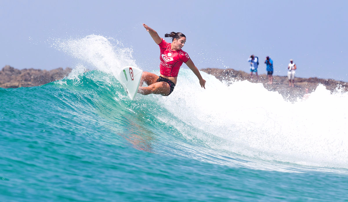Tyler Wright has some of the most powerful turns on tour. Photo: WSL/Cestari