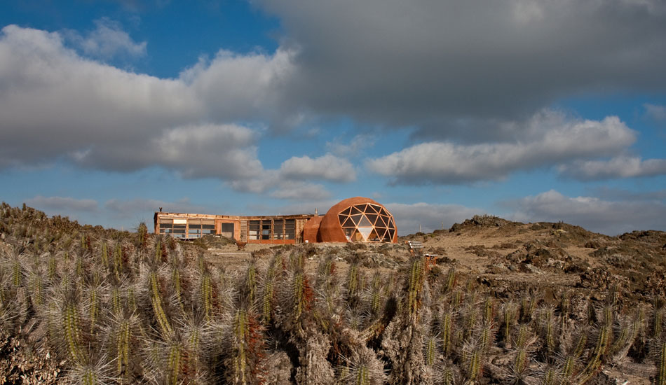 My friend Felipe’s house in a remote part of the Atacama Desert in Chile.  Meteorites are a big interest of his and he searches for them in the high desert there, and thus, inspired his awesome house.  Photo: Rusty Long