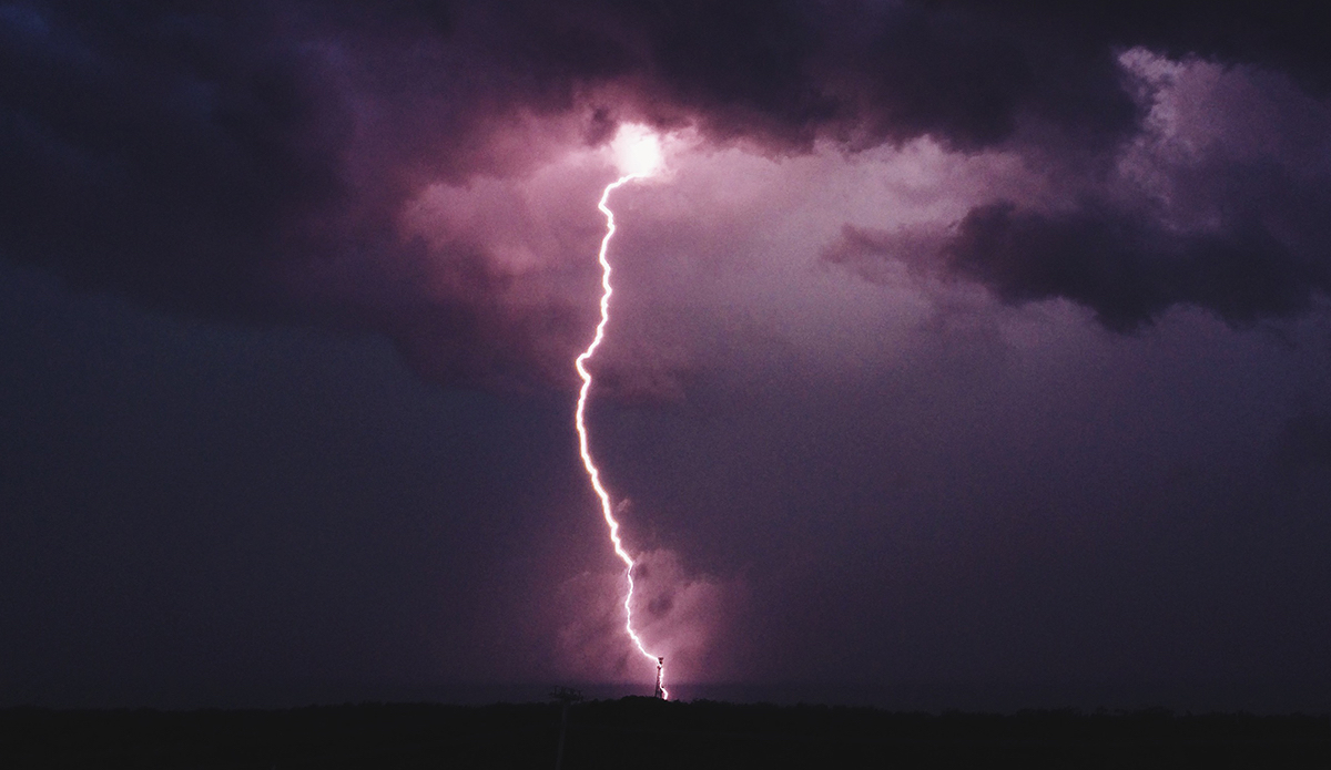 Lightning hitting a tower, shot with iPhone 5s. Photo: <a href=\"https://www.instagram.com/ryanpernofski\">@RyanPernofski</a>