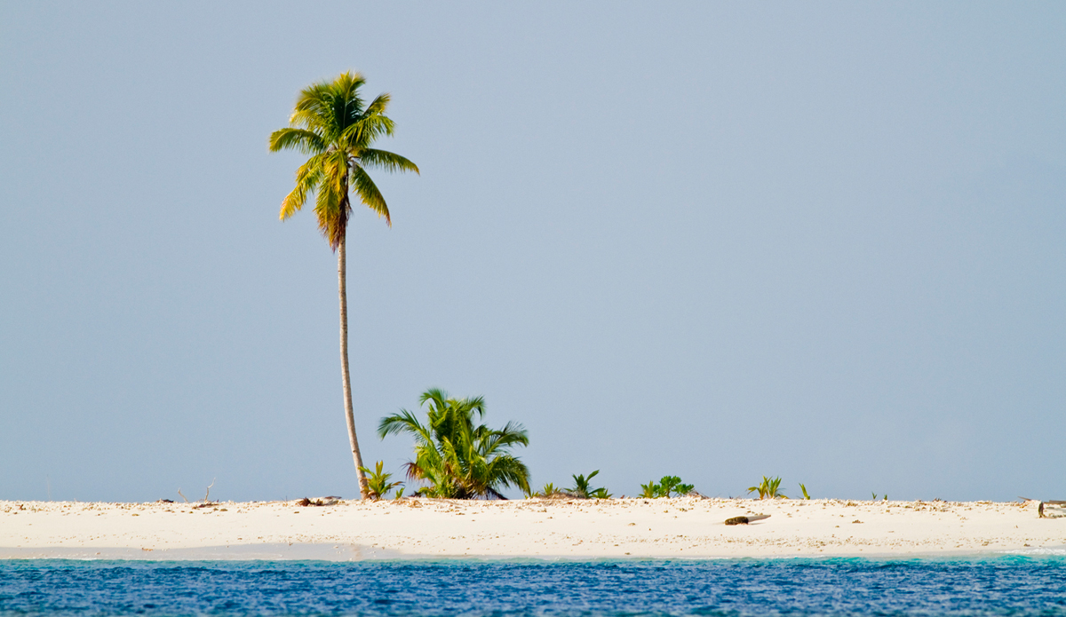 This was an image I shot while aboard The Oasis in the Mentawai Islands with Jason and Brian Pollak. This trip holds a special meaning for me now, as Jason recently passed away. It was this trip where I saw the love and generosity Jason had for his brother and friends. We all miss you J... I remember looking at this small sandbar island, with the lone palm, and wondering if I\'d ever return and see growth. Photo: <a href=\"https://www.ryanstruck.com/\"> Ryan Struck</a>