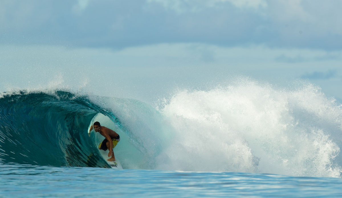 Crystal clear barrels. All day. Photo: <a href=\"https://www.waterwaystravel.com/\"> Waterways</a>