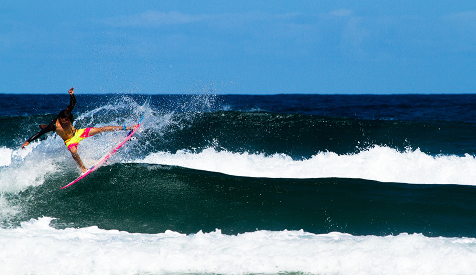 Jeames Young showing off Yamba\'s best angle. Photo: <a href=\"https://instagram.com/Samueldhall\">Samuel Hall</a>