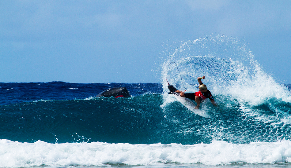 John John Florence may have been knocked out of the competition early, but not before tweaking a few of these. Photo: <a href=\"https://instagram.com/Samueldhall\">Samuel Hall</a>