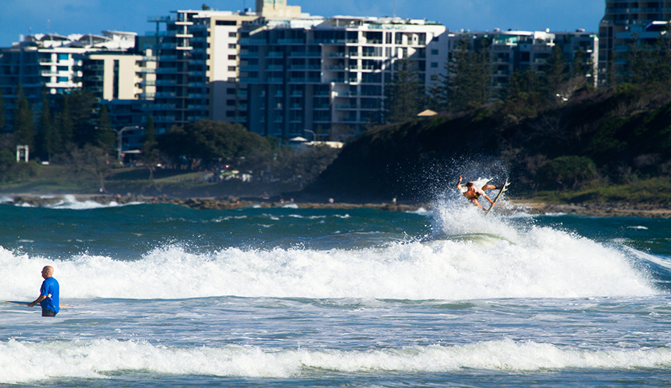 Ziggy Alberts above the Sunshine Coast. Photo: <a href=\"https://instagram.com/Samueldhall\">Samuel Hall</a>