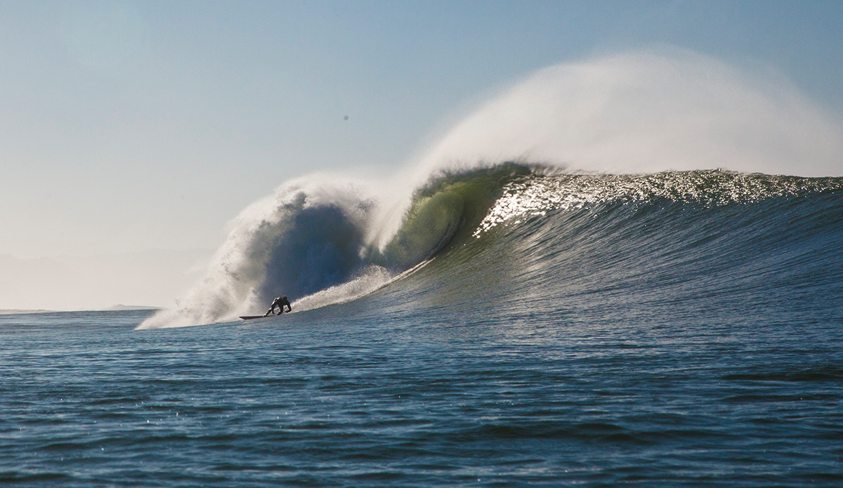 January 24, 2015 | An unidentified surfer makes a bottom turn mid beach. Photo: <a href=\"http://instagram.com/seasachi/\">Sachi Cunningham</a>