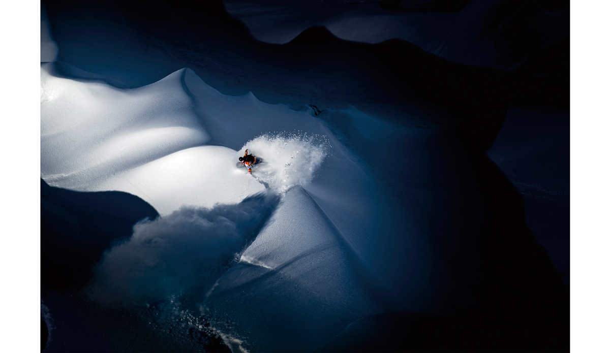 One of, if not the last photo I shot during the making of the Art of Flight. The trip started off great and got better and better each day, right until the last moment. Travis Rice, Alaska. Photo: <a href=\"https://scottserfas.com/\">Scott Serfas</a>