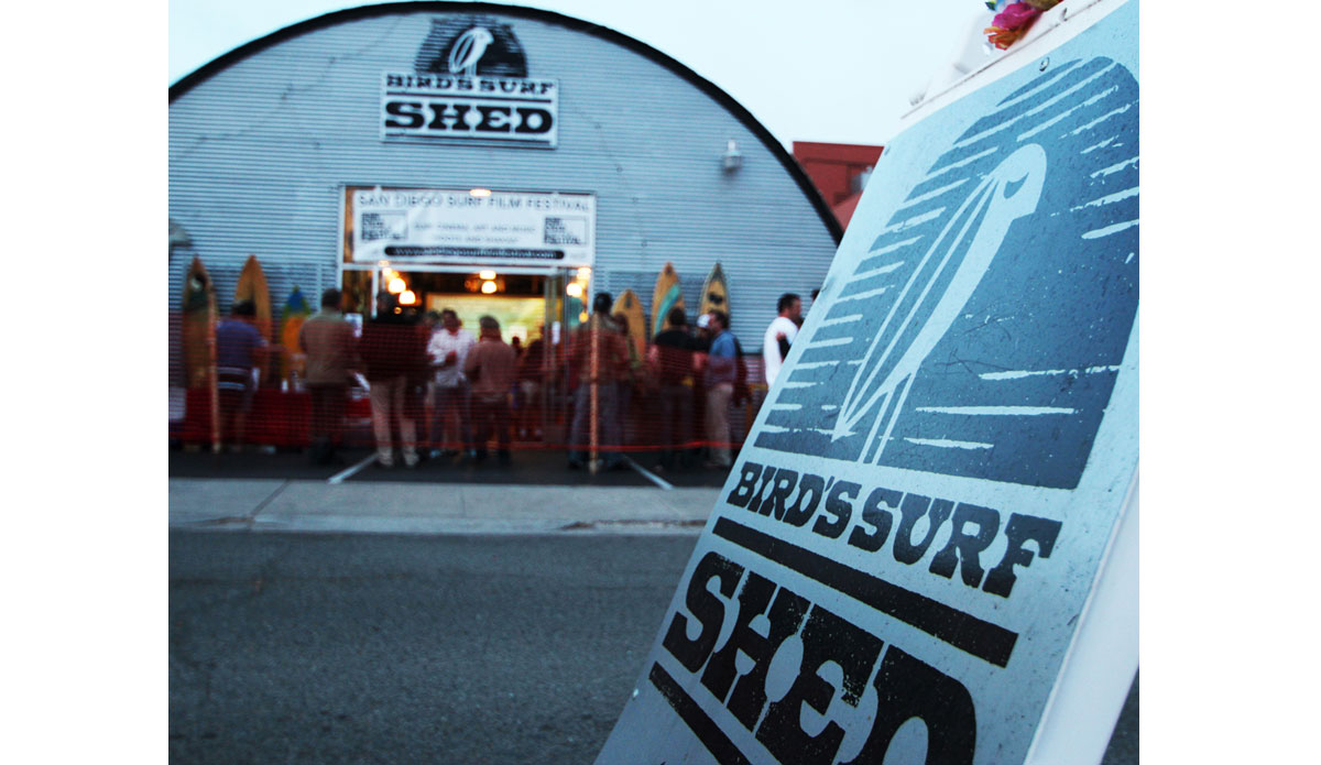 The SDSFF celebrates the art of surf cinema at the world-famous Bird\'s Surf Shed. Photo: Glen Gorham