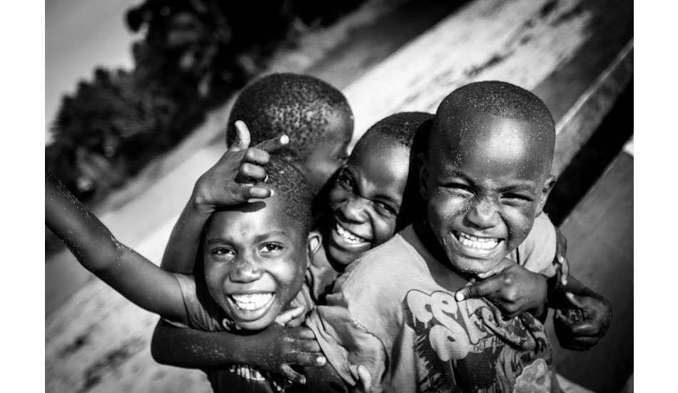 Local groms stoked on life. Photo: Sean Brody