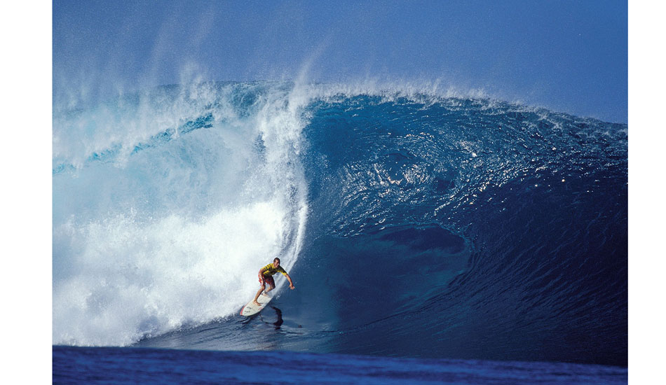 At the Mountain Dew Pipe Masters 2000, conditions were just so completely epic that you could shoot images as good as water photos from the beach. Pipe is one of those waves that will look cool from the beach, but sometimes a little disappointing from the water perspective. You kind of expected it to be better than it often is at Pipe from the water. This is because when you shoot from the beach on a longer lens you condense the perspective and so it makes it look more intense and sometimes bigger as well. Photo: <a href=\"https://seandavey.com//\" target=_blank>Sean Davey</a>