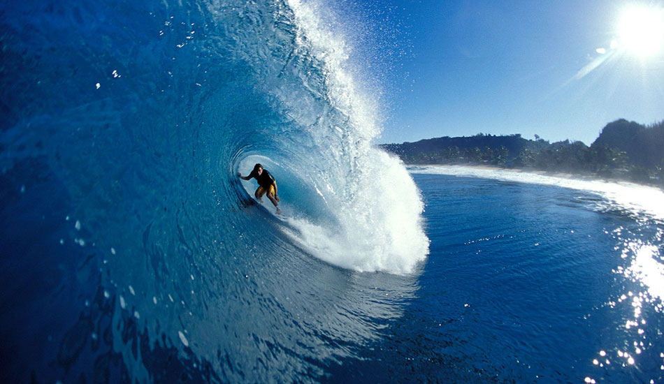 I was well versed at shooting quality Backdoor and Off The wall, but every so often with exactly the right swell direction and tide, Rocky Rights gets every bit as good as Backdoor. This is evidence here of Dan Malloy on a drainer. The thing for me was that NO other water photog\'s were in the water, where Backdoor at the time typically had at least a half dozen other photog\'s at pretty much any given time, so it truly was a revelation at the time to be able to shoot such a perfect wave and be the only guy out.   That was pretty much when I stopped shooting Backdoor and OTW in preference for an uncrowded Rocky line-up. Photo: <a href=\"https://seandavey.com//\" target=_blank>Sean Davey</a>