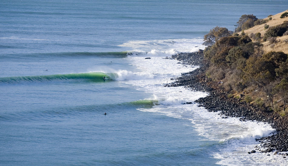 Hobart, Tasmania. Point breaks for days. Photo: <a href=\"https://seandavey.com//\" target=_blank>Sean Davey</a>