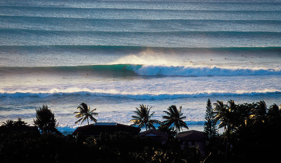 Sunset Point lineup, Oahu, Hawaii. Photo: <a href=\"https://seandavey.com//\" target=_blank>Sean Davey</a>