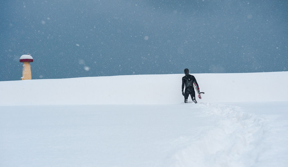 Snow surf shots never get old. Photo: <a href=\"https://www.shannonaston.com/\" target=_blank>Shannon Aston</a>.