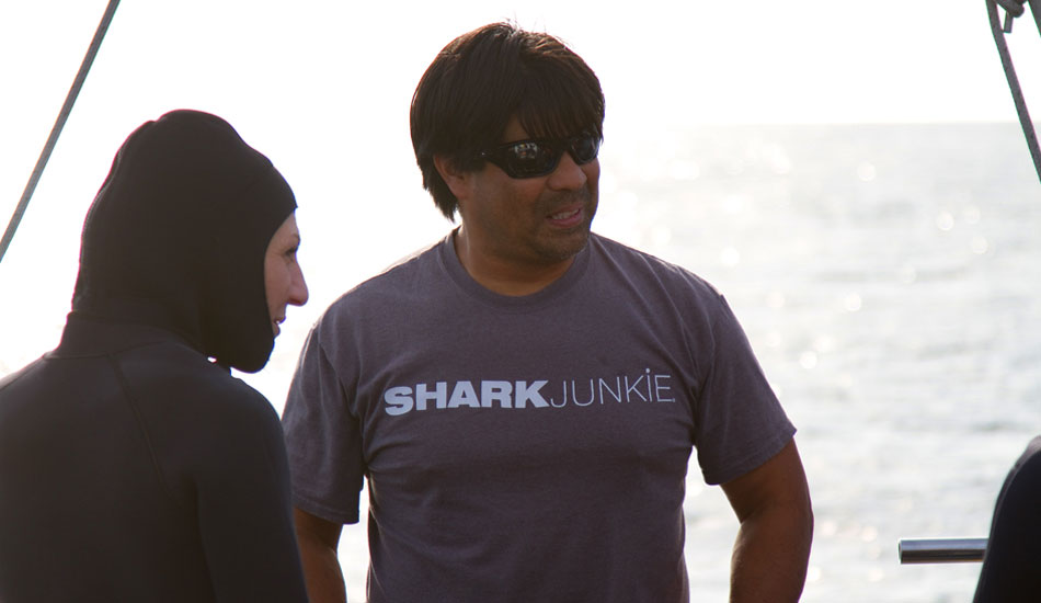 James Moskito, a shorter, stockier, more Asian version of Denzel Washington. Shark Junkie. Photo: <a href=\"http://instagram.com/migdailphoto\"> Seth Migdail</a>