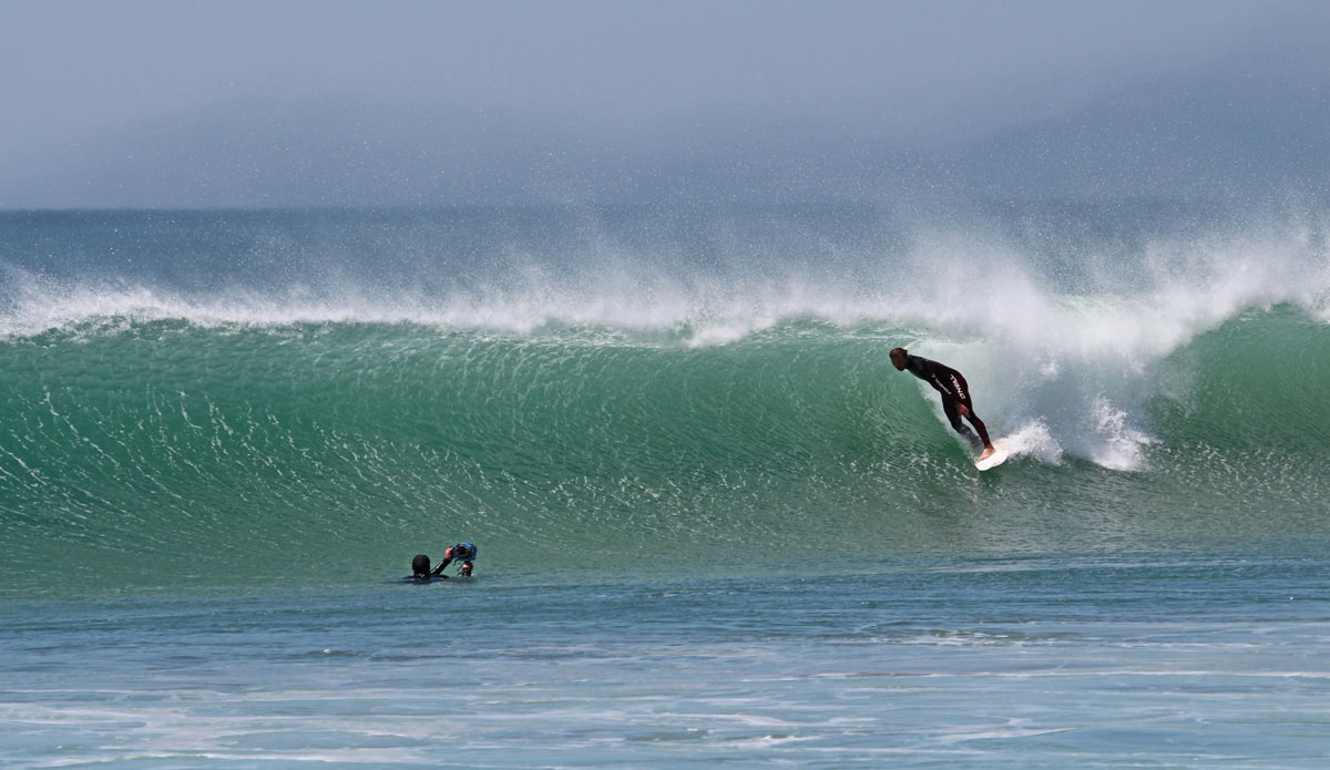 Steve Lippman getting the shot of Noah Erickson. Photo: Shayla Chippendale
